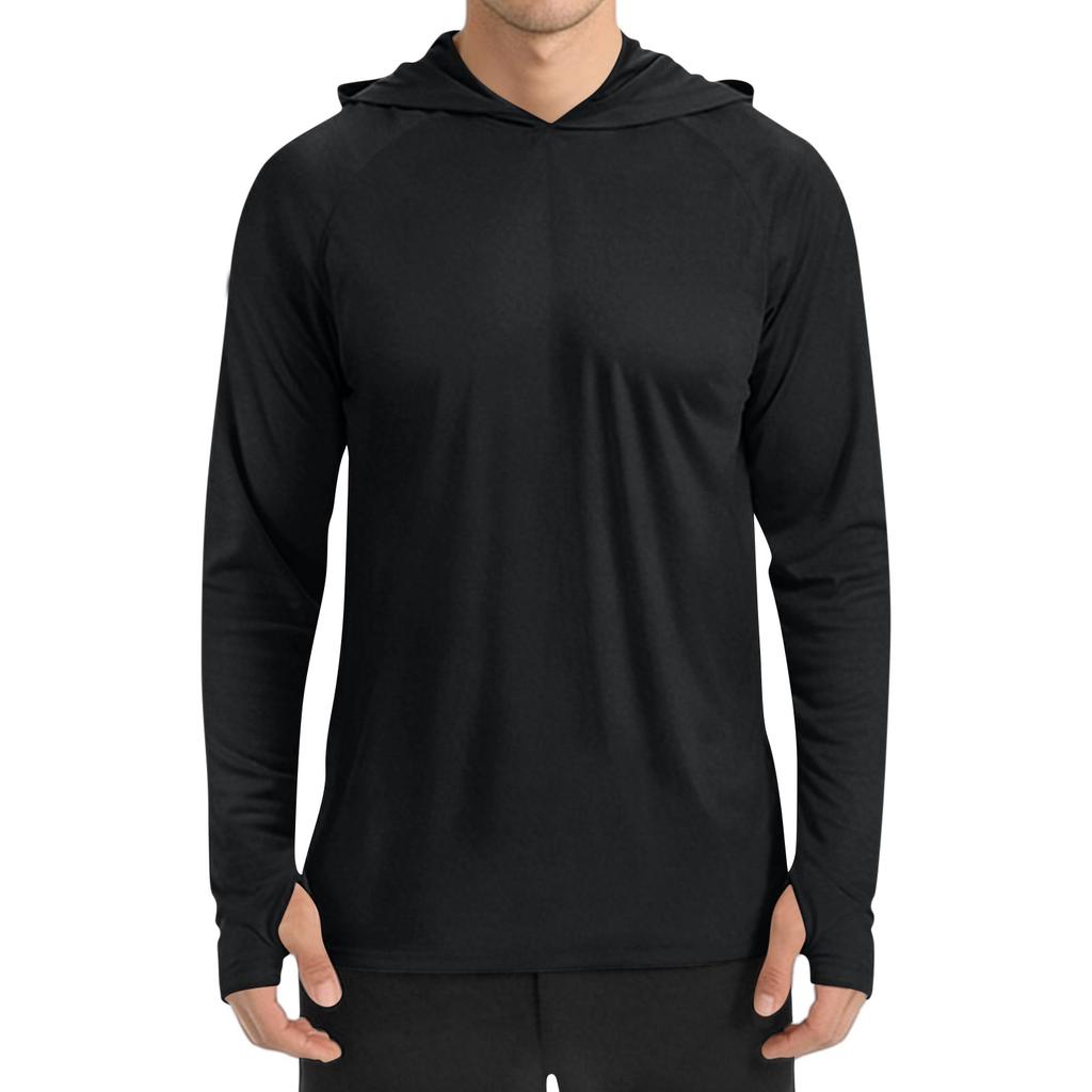 Men's Sun Shirt: Quick-Dry Long-Sleeve Hooded Sweatshirt / Quick-Dry Fishing Shirt