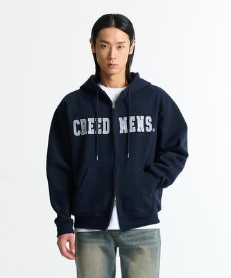 Creedmens Creedmens Big Logo 2-Way Zip-Up Hoodie (Navy)