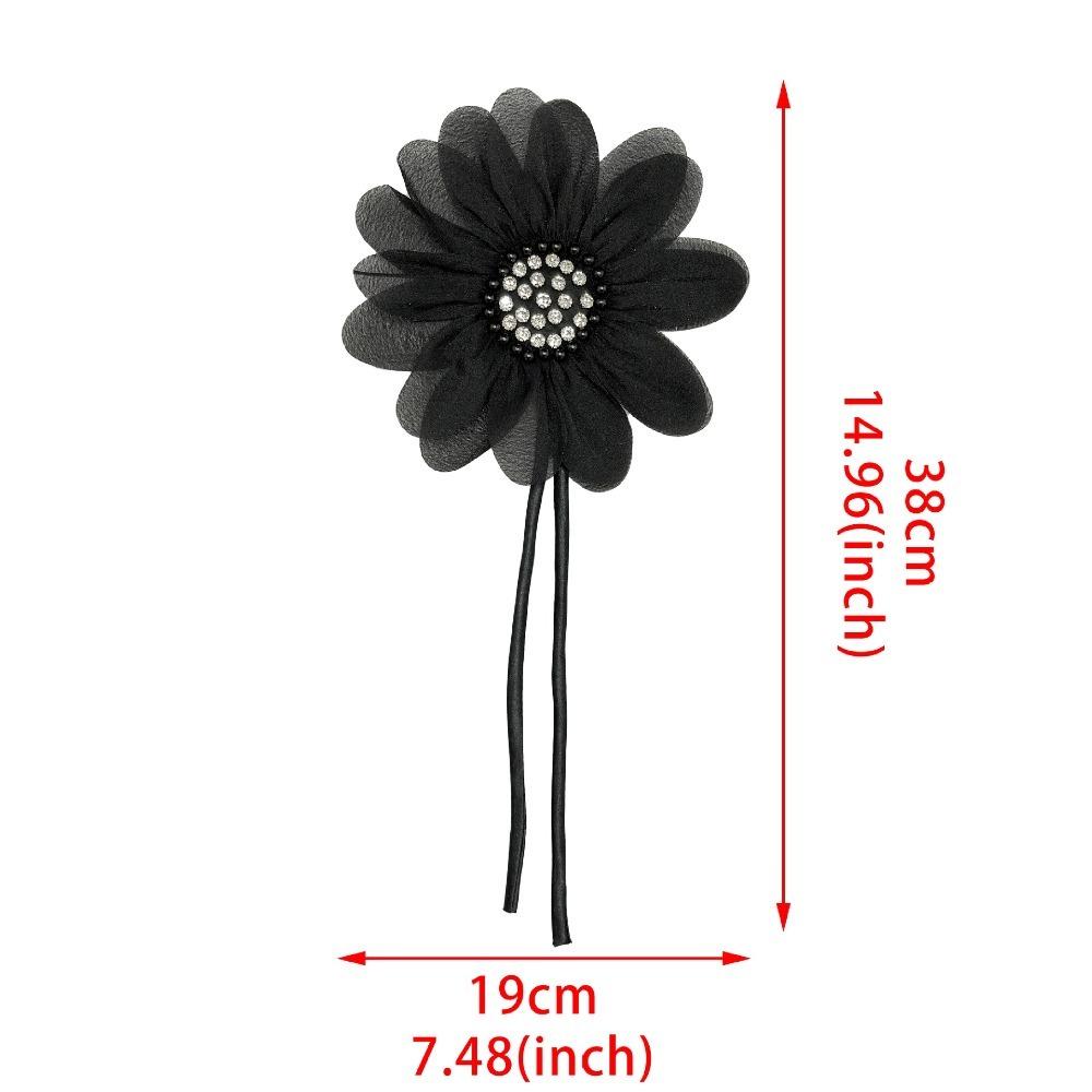 Mesh 3D Bekleidungsapplikation Große Größe Brustblume Neue Kleiderflicken Kleidung