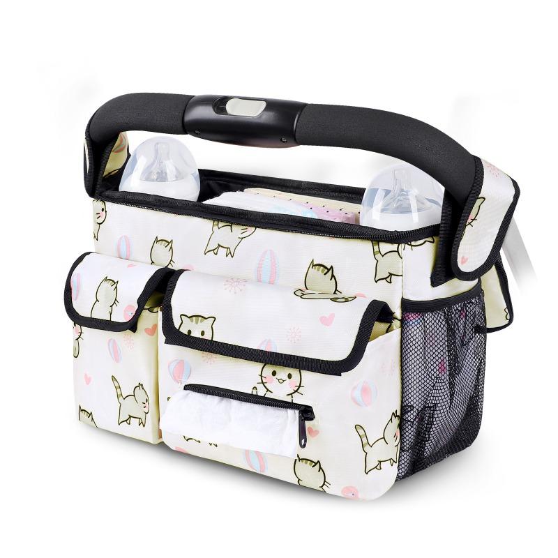 1pcs Mom's Baby Stroller Hanging Organizer Outdoor Waterproof Portable Oxford Cloth Storage Bag Furniture Supplies Portable Bags