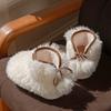 Cotton shoes winter velvet thickened warm home high-top boots cotton mop bag heel indoor and outdoor wear fluffy shoes princess shoes
