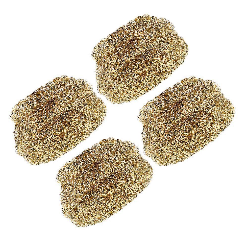 4pcs Copper Cleaning Balls for Soldering Tips – Efficient Soldering Iron Cleaner Kit, Compact & Easy To Use for Removing Excess Solder and Debris