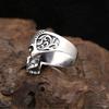 Neuer Modischer Punk Alien Totenkopf Ring Breite Version Modering