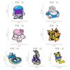 7pcs Pokemon Lapel Pins Set Pikachu Snorlax Gyarados Gengar Metal Alloy Backpack Badges Fashion Jewelry Gift Halloween for Kid Friendly Entertaining