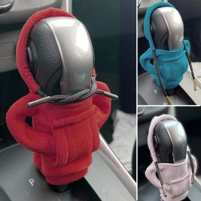 Sudadera con capucha de moda, funda para pomo de palanca de cambios de coche, manija manual, decoración para palanca de cambios, fundas para sudaderas, accesorios automáticos para interior de coche