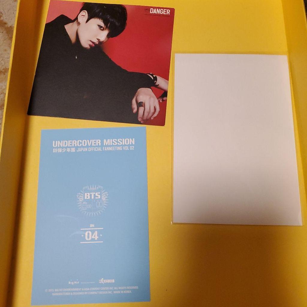 [USED] BTS Official Rare JIN Jin FC Continuation Bonus Uncovered Photo Card