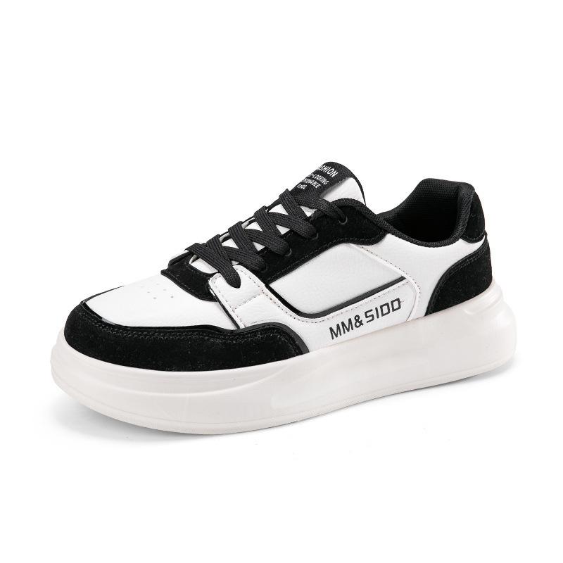 2025 new white shoes women's muffin shoes spring and summer new versatile lightweight thick soles increase height leisure sports board shoes women's