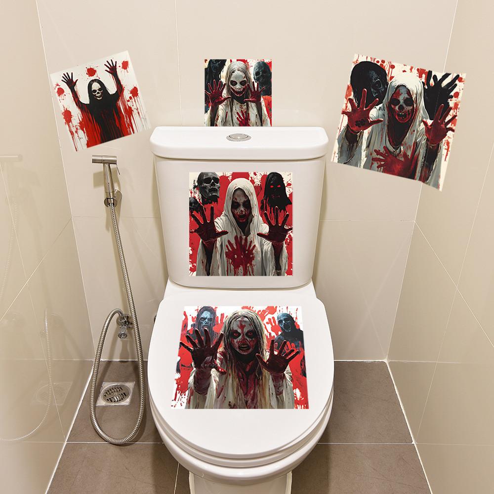 Originality Halloween Horror Zombie Blood Hand Wall Paste Sticker Decoration