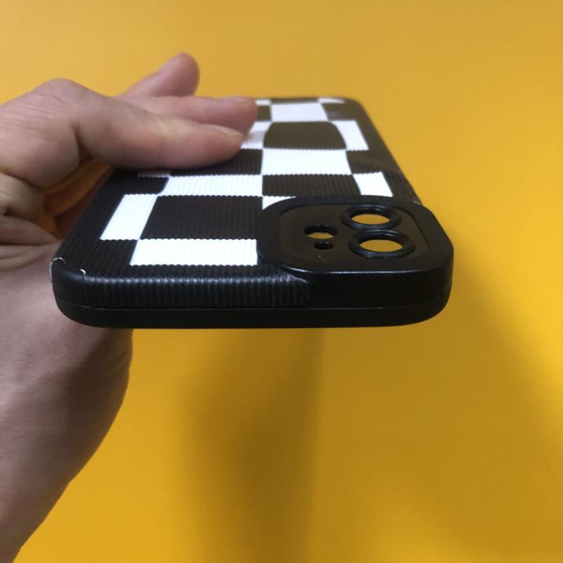 Irregular Checkerboard Phone Case For Iphone 11 14 Pro Max 13 Mini 12 Shockproof Bumper Cover For Iphone Xr Xs X 7 8 Plus Se2 6s