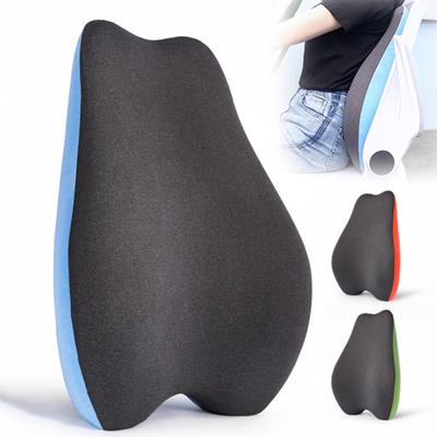 Coussin de chaise de bureau en mousse à mémoire de forme douce, oreiller de soutien lombaire, soulagement de la douleur dans le bas du dos, coussin de soutien ergonomique pour trains, avions, camions, voitures