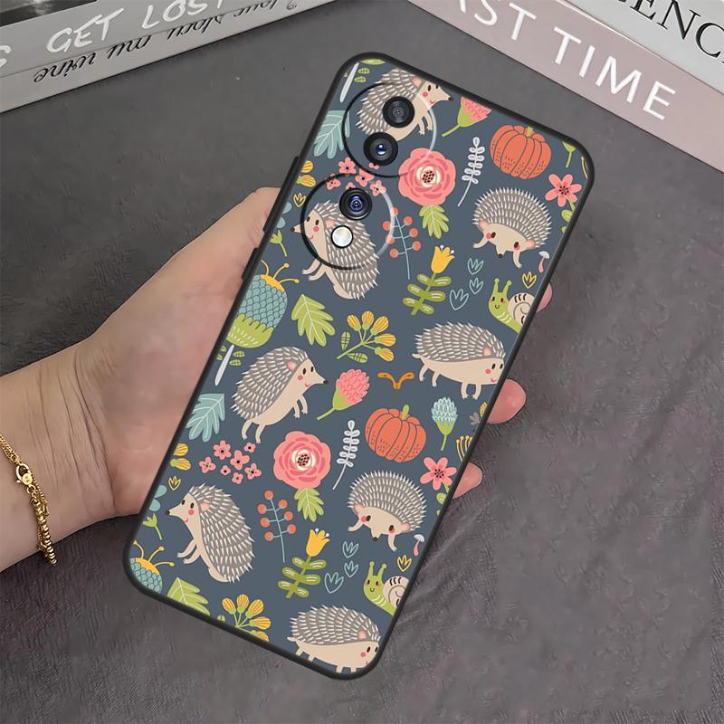 Kawaii Hedgehog Heart Case For Honor X8b X9b X8 X9 X6a X7a X8a X9a Cover For Honor Magic 6 5 Pro 50 70 90 Lite