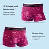 MIIOW Men's Pitaya Pink Ice Silk Printed Boxer Briefs (3-Pack)