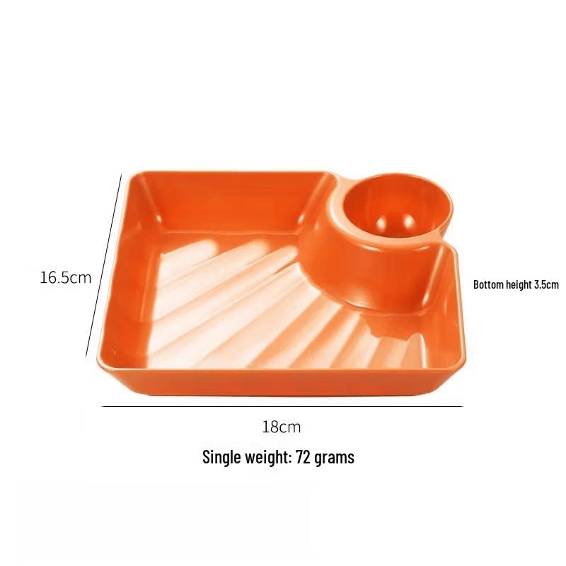 

Japanese Style Plastic Dumpling Plate Set