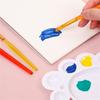 7Pcs Kids Paintbrush Palettes Smearing Tool Set, Toddler Watercolor Paint Brush and Flat Tip Craft Paint Brushes