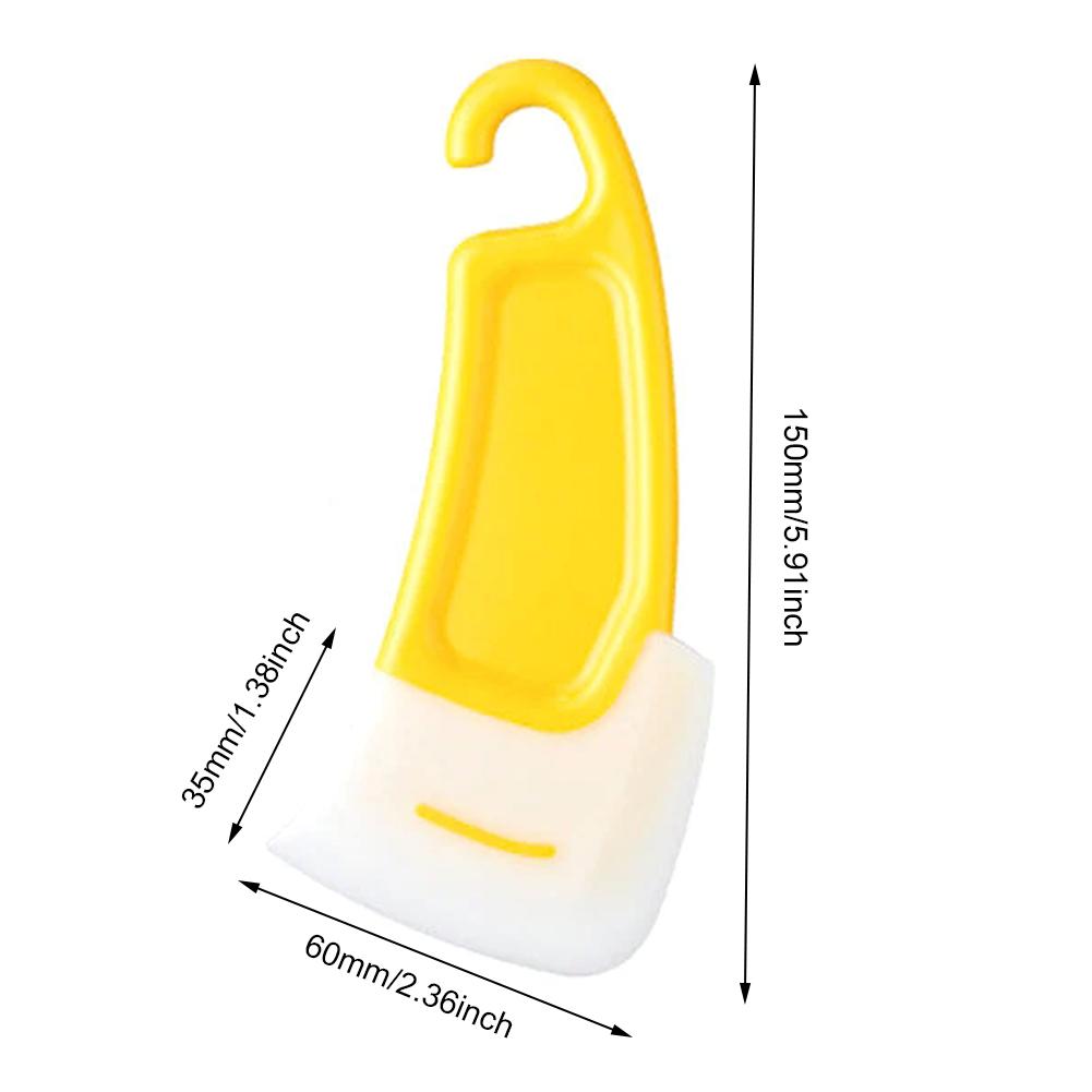 Cleaning Silicone Spatula Kitchen Scraper Soft Blade Scraper Brush Dirty Pan Pot Dishes Cleaner Tools Silicone Kitchen Utensils