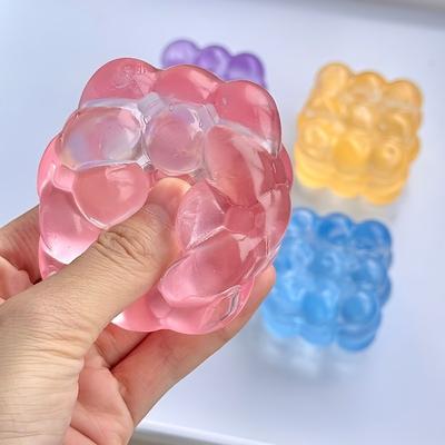 Squishy Maltose Fidget Toys Bright Soft Colored Cubic Maltose Squeeze Toy Fun Anti-stress Sensory Toy Christmas Toys for Girl
