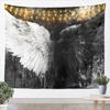 Angel Wings Wall Hanging TapestryAbstract Art Soft Microfiber Home Wall Blanket Tapestries Black and White Polyester Tapestries