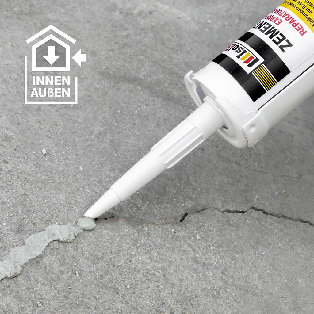 IsolBau Zement-Fix Repair and Sealing Mortar Dark Gray 4 x 300ml