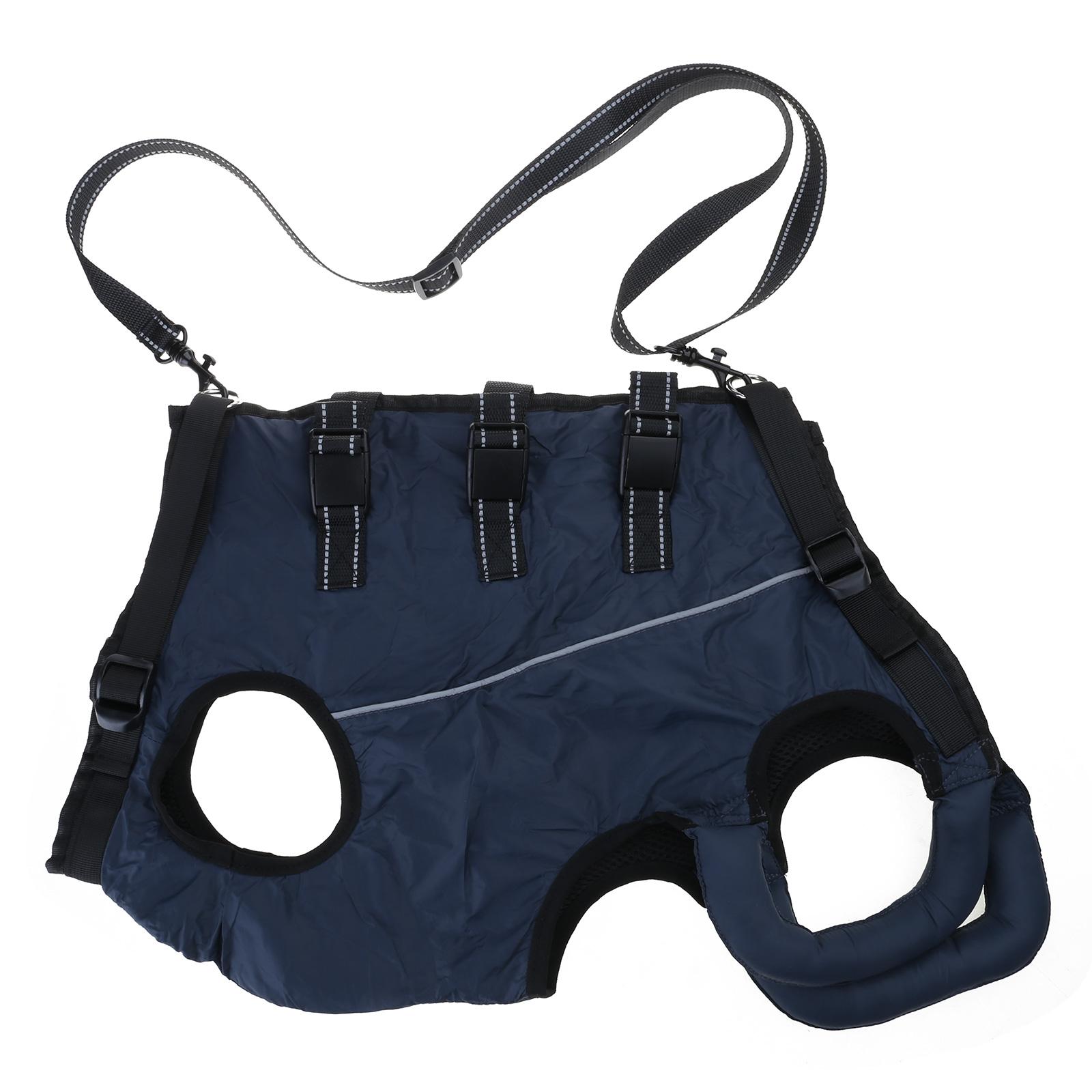 

Dog Carry Sling for Legs Support Rehabilitation Dog Lift Harness Walking Support Strap for Dog Injuries Joint Recovery S темно-синий