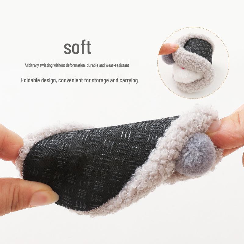2025 Cozy Cartoon Non-slip Baby Floor Shoes – Thickened Fleece-lined Socks for Autumn/Winter