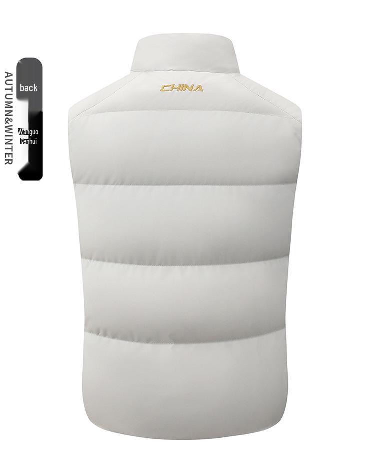 Unisex Wushu Coach Vest: Warm Sleeveless Sportswear for Autumn/Winter