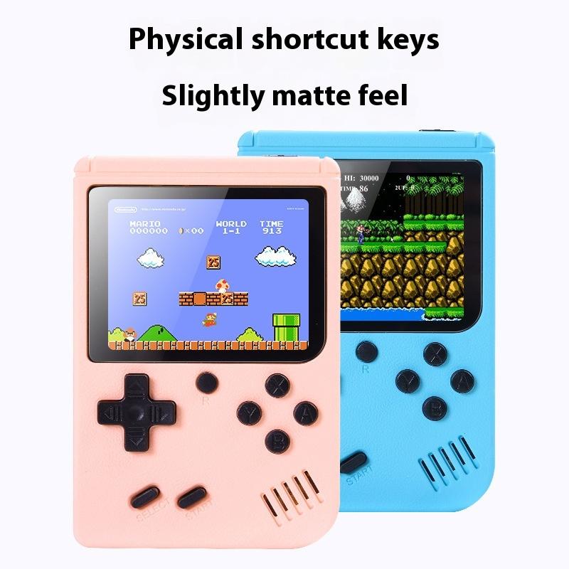Macaron Mini Retro Handheld Game Console 500 In One Game Double Children's Home TV Nostalgic