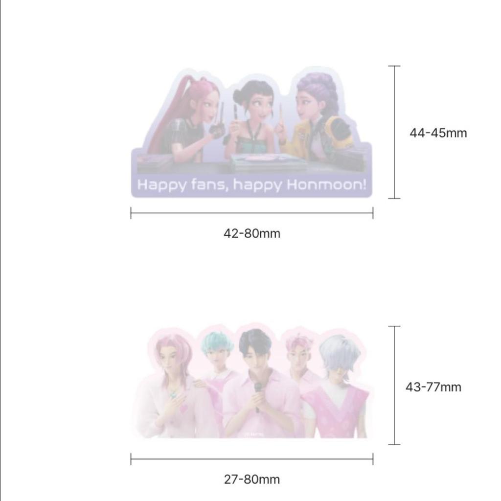 KPOP Lovci démonů Oficiální sbírka zboží | Balíček samolepek HUNTR/X Saja Boys