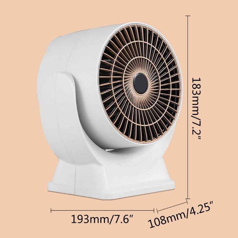 Space Heater, 800W Electric Heaters Indoor Portable, PTC Fast Heating Ceramic Room Small Heater for Bedroom, Office
