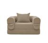 Corduroy Single Sleeper Sofa Convertible, Folding Sofa Bed, Space-Saving Guest Bed, High-Quality Corduroy Fabric, for Living Room, Bedroom, Apartment