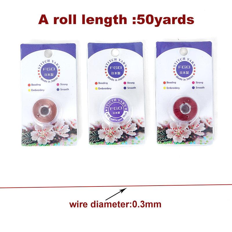50-yard spool of non-elastic seed bead thread, beading thread, jewelry-making and accessory materials