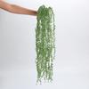 Artificial Succulent Plants for Wall and Home Decor - Hanging Basket with String of Pearls and Tears