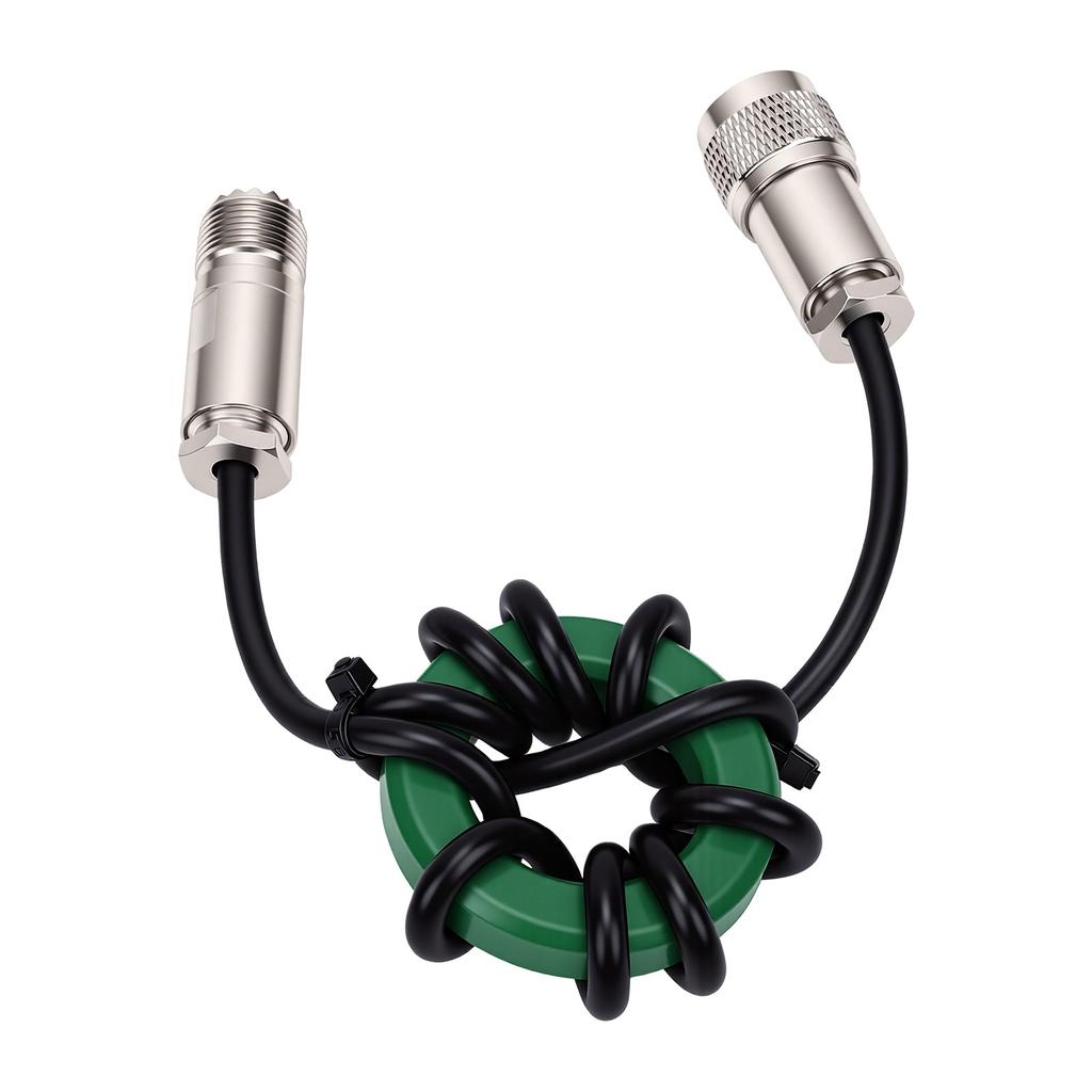 HF Shortwave Choke Coil 1.8 50MHz 1:1 Balun Common Mode Anti Interference Choke Ni Zinc Magnet Ring 50mm