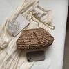 Summer Beach Fashion Hollow Out Women Clip Woven Shoulder Bag Straw Weave Chain Casual Crossbody Bags