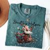 Comfort Colors®Personalized Santa’s Helper , Custom Name Christmas ,Matching Family Holiday Hoodie,Festive Xmas Crewneck