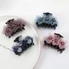 Rhinestone Grab Clip Hairpin Three-Dimensional Flower Head Clip Fashion Fabric Headgear  Women