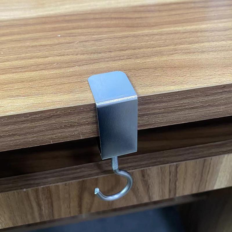 

Регулируемый крючок для стола Многофункциональный крючок для хранения рюкзака Неперфорированный крючок для дома и офиса