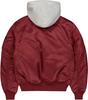 Winter Jacket Alpha Industries MA-1 D-Tec Hood Bomber Jacket (183110) Burgundy (183110-184)