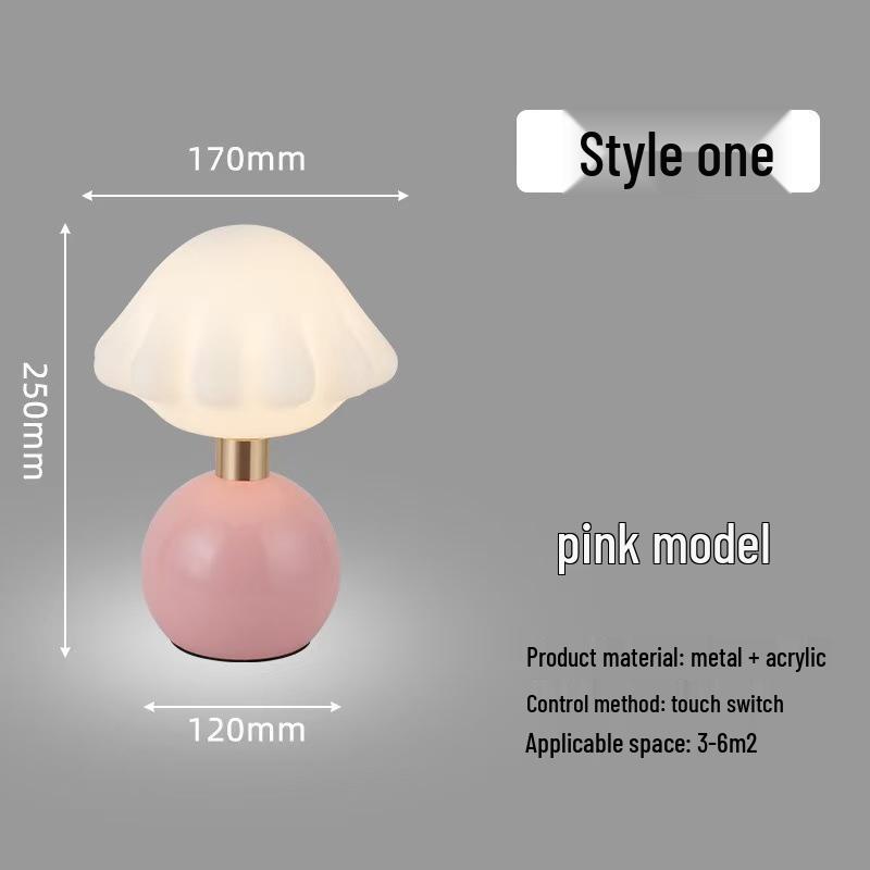 French Cream-Style Table Lamp: Romantic Nordic Night Light for Bedroom & Wedding Decor