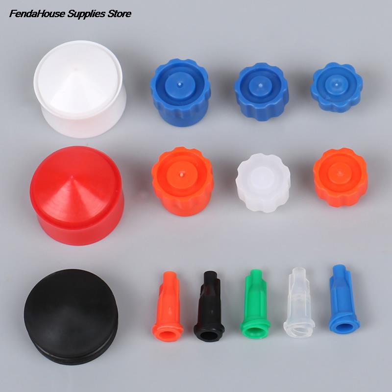 20/100 pezzi/set Tappo di arresto per siringa Tappo a vite Luer Lock per siringa Tappo dosatore per liquidi