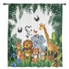 Tropical Jungle Cartoon Animal Giraffe Lion Elephant Sheer Curtains Room Decoration Window Curtains Kitchen Tulle Voile Curtains