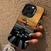 Cool aircraft runway take-off Phone case iPhone 15 Pro Max 11 12 13 16 14 Plus Silicone Shockproof Case Lens protector shell