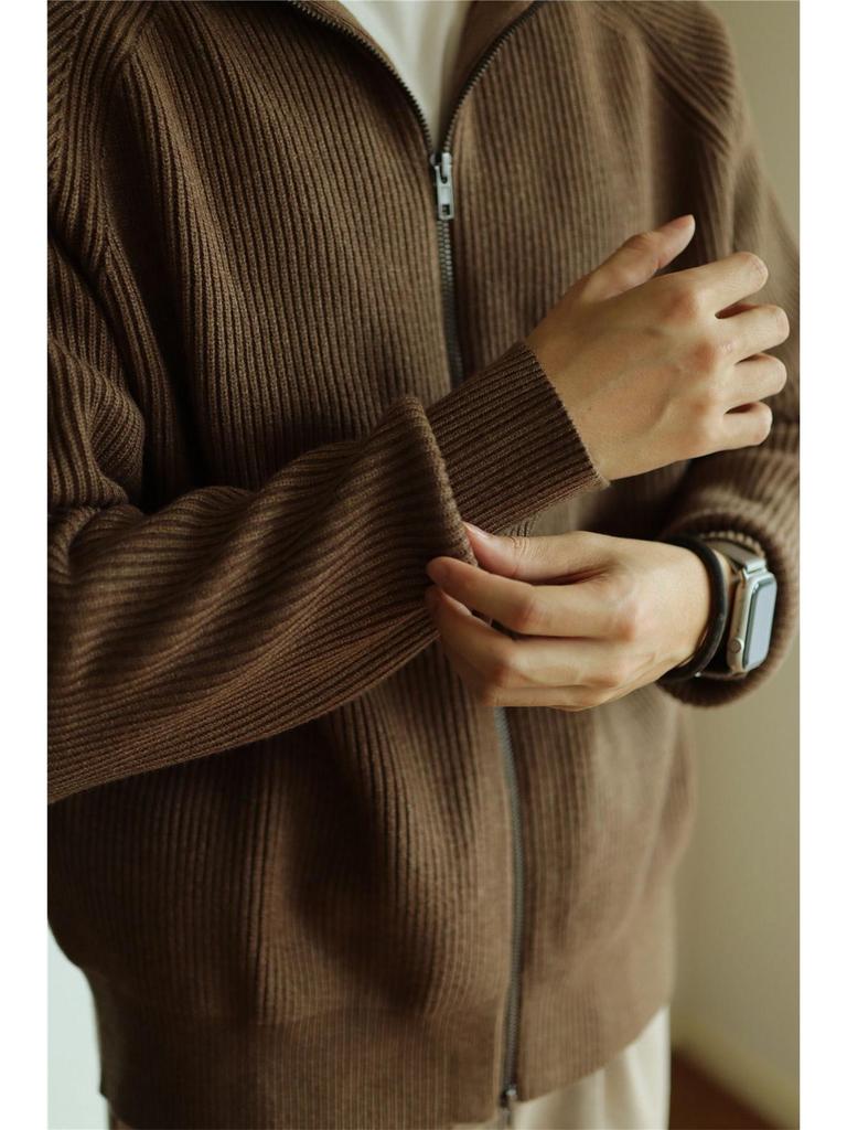 Herren Schwere Strick-Reißverschlussjacke: Warm, Anti-Pilling, Lässig & Klassisch für Herbst/Winter