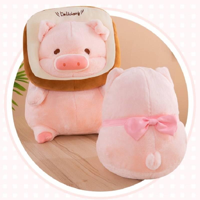 Pig Toast Belly Plush Toy Cartoon Animal Stuffed Doll Decoration Kids Gifts