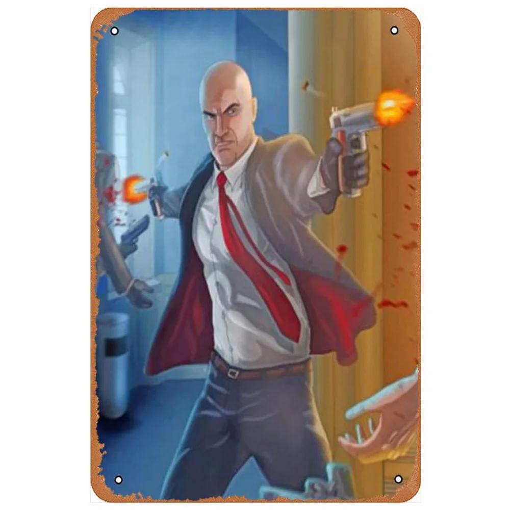 Klassische Videospiel-Deko: Vintage-Metallschilder mit Red Dead Redemption-Motiven, lustige Poster, Wanddekoration für Bar, Pub, Männerhöhle