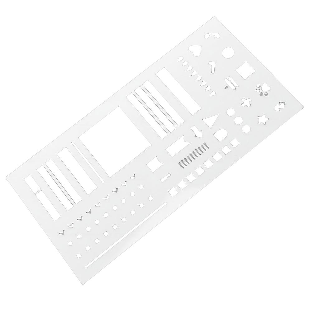 Planner Stencil Plastic Reusable   Flexible Record Template Accurate Drawing Journal Craft Supplies for Schedule Transparent
