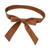 Women PU Leather Overcoat Waist Belt Versatile Soft Tie Belt for Leather Jacket