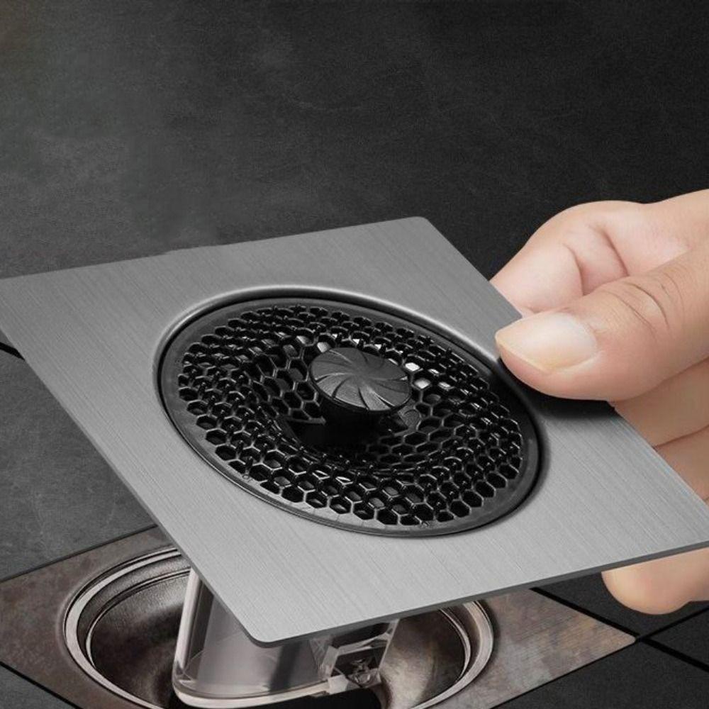 Removable Stainless Steel Floor Drain Fast Drainage Backflow Preventer Valve  Hair Strainer