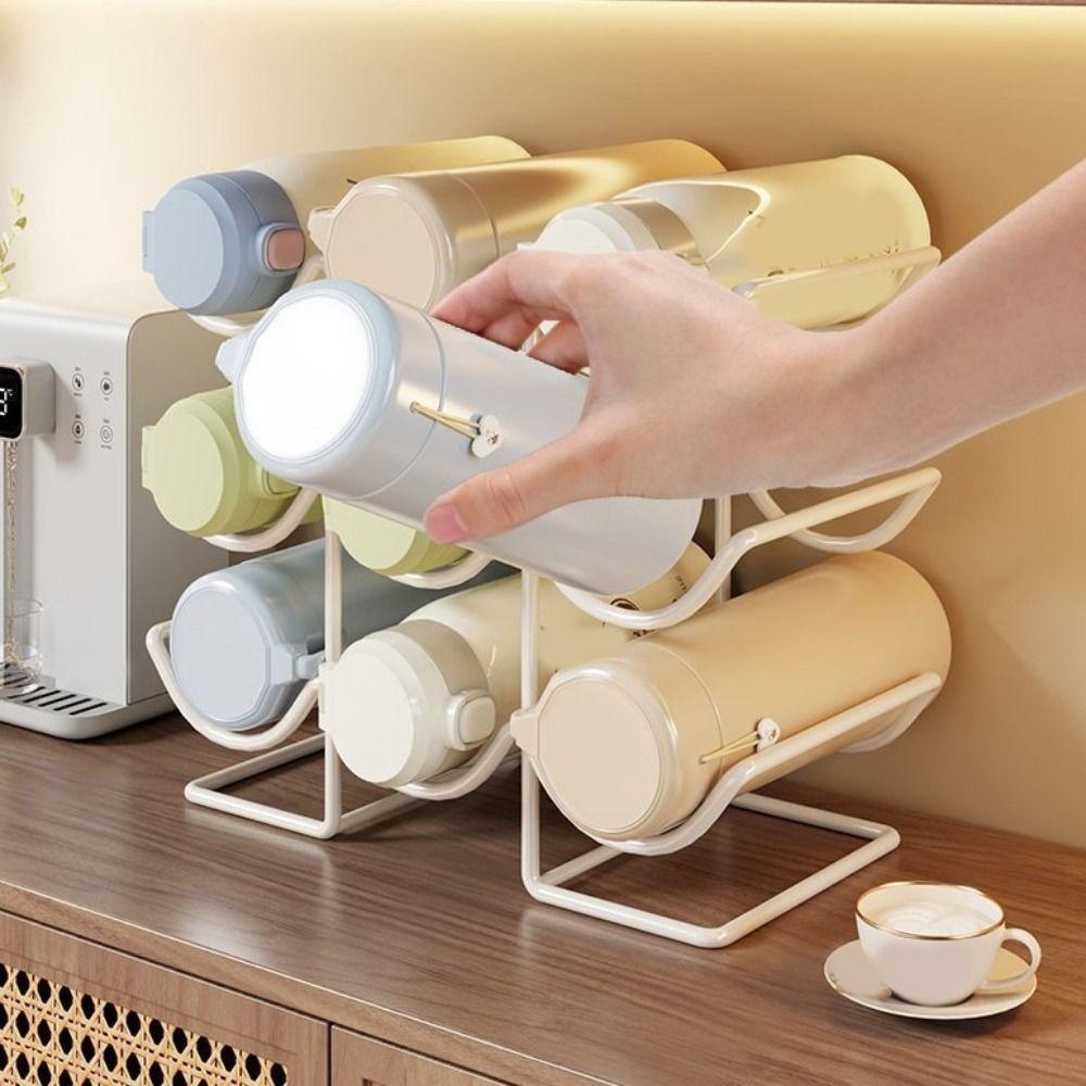 Large Capacity Insulation Cup Holder 2/3 Layers Water Bottle Storage Rack Water Cup Racks Pantry
