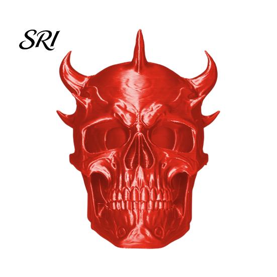 Horned Demon Skull Tow Cover Trailer Dust Heavy-Duty 3D Dust-proof Printed One-Piece Molded Bar Cap Matte Texture Accessory Weatherproof Hitch