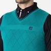 FootJoy Diamond Pattern Sweater Vest, Green, Men's, Size Small, FJ-F24-M10, 32116-S